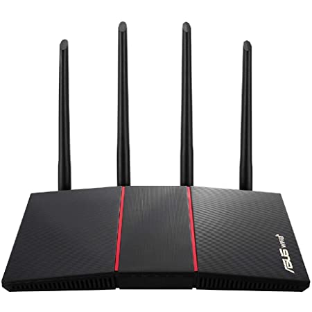 【Amazon.co.jp限定】 ASUS WiFi 無線 ルーター WiFi6 2402+574Mbps v6プラス対応デュアルバンド RT-AX3000 メッシュ機能付 3階建/4LDK PS5/Nintendo Switch/iPhone/android 対応