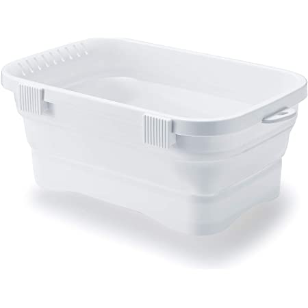 オーエ 洗い桶 白 約縦34×横22×奥行11.5cm スマートホーム II ウォッシュタブ シンプル コンパクト シンク つけ置き洗い 野菜洗い 日本製 ホワイト