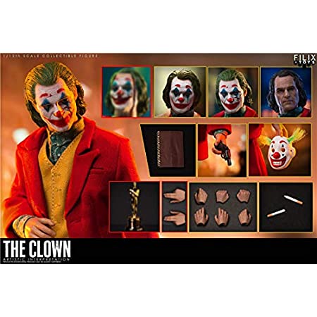 [Tbmodel] FILIX TOYS 1/12 フィギュア THE CLOWN 素体 4つヘッド フルセット コスプレ アクション