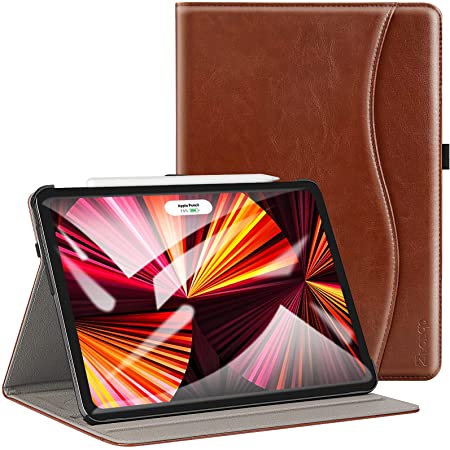 Ztotop iPad Pro 11 2020 ケース ビジネス風 オートスリープ機能 ペンシル収納 カードポケット付き 手帳型 全面保護 2020春発売の新モデルiPad Pro 11専用（ブラウン）