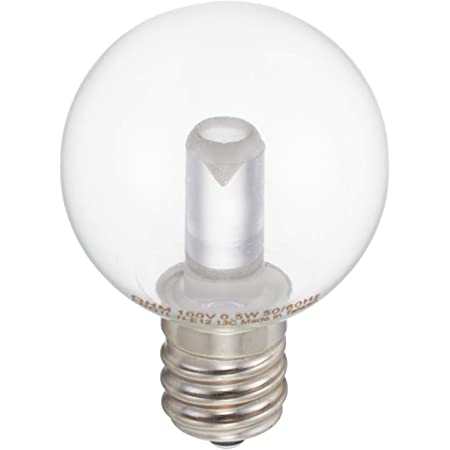 オーム電機 LEDミニボール球(装飾用/0.5W/15lm/クリア電球色/G30/E12) LDG1L-H-E12 13C