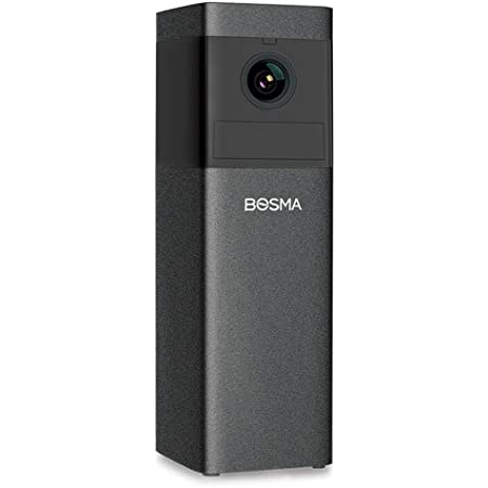 【Compatible with Alexa認定】BOSMA ネットワークカメラ 遠隔操作 動体検知 警報通知 暗視機能 防犯カメラ ベビーモニター 監視カメラ ペットカメラ 黒 X1-B-JP
