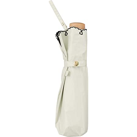 ワールドパーティー(Wpc.)日傘折りたたみ傘レディース傘袋付き遮光軽量ハートスカラップ50cm801-2448OF 白 サイズ:25×4×4cm
