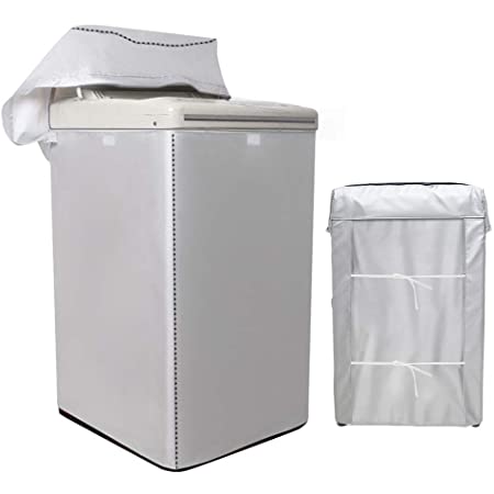 アップグレード版洗濯機カバー，厚手生地,丈夫で長持ちするオックスフォードを独特な防水処理技術で加工して、耐久性と防水性が良い，五年も使用できる。 (XL)