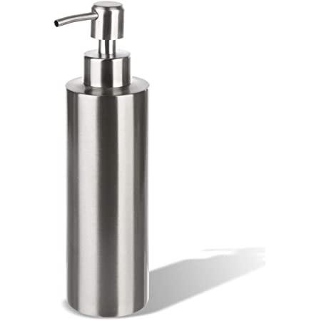 GLUBEE ハンドソープディスペンサー 304 ステンレス おしゃれ ディスペンサー シャンプー ボトル 食器用洗剤 バスルーム キッチン 洗面所などに適用 350ML (2021)