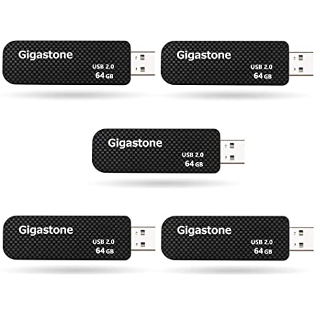 Gigastone V30 64GB USBメモリ USB2.0 メモリスティック キャップレス スライド式 データ バックアップ 5個セット 5pack