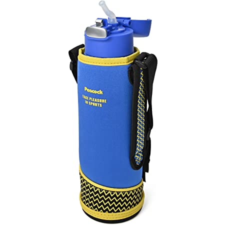 ピーコック魔法瓶工業 水筒 ステンレスボトル ストロータイプ 0.9L ブラックイエロー APA-R90 BY