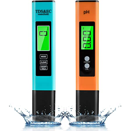 CAMWAY デジタルPHメーター TDSテスター 水質測定器 ペーハー測定器 2個セット LCD TDS テスターペン 高精度 プール 水族館に適用