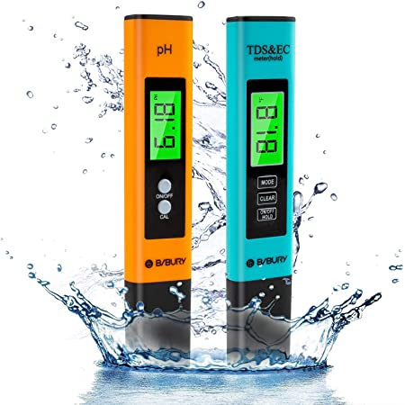 CAMWAY デジタルPHメーター TDSテスター 水質測定器 ペーハー測定器 2個セット LCD TDS テスターペン 高精度 プール 水族館に適用