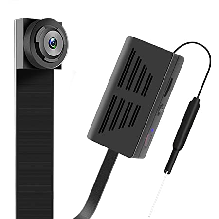 超小型カメラ wifi 隠しカメラ 1080P高画質 ワイヤレス小型カメラ 防犯監視カメラ スパイカメラ 動体検知 小型 ミニカメラ 長時間録画 録画・録音・撮影 盗撮 証拠撮影対応 遠隔監視・操作P2Pカメラ (黒)