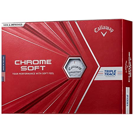 キャロウェイ (Callaway) ゴルフボール CHROME SOFT 2020 トリプルトラック 1ダース(12個入り) 4ピース ホワイト
