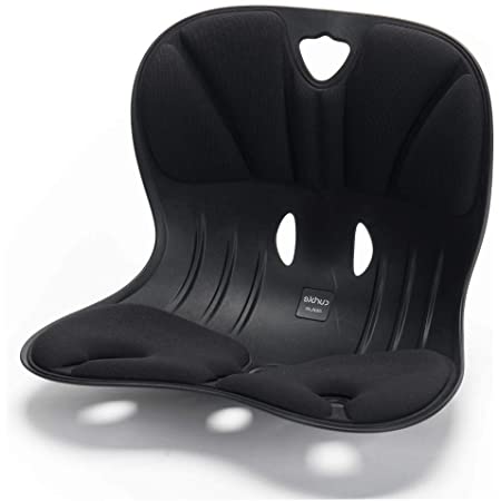 【Monna】骨盤サポートチェア 座るだけで正しい姿勢の特許取得 新カーブルチェア 在宅 ワーク 椅子 姿勢 ボディメイク 美 Style 携帯 便利 正規代理店 (アイボリーブルー) MN-003 最新版