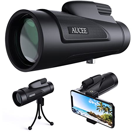 ANQILAFU 12×50 HD単眼鏡 スマートフォンホルダー付き