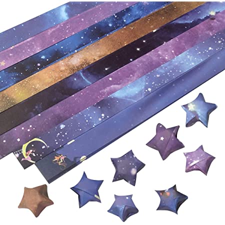 680枚 星用 折り紙 星空シリーズ 可愛い柄 星の折り紙 ラッキースター ペーパー 40模様