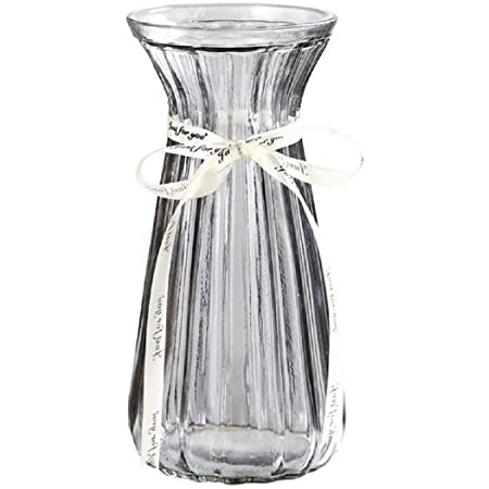 花瓶 ガラス vase おしゃれ オシャレな花瓶 カラー ガラス 花瓶 ヨーロピアンスタイル ガラス フラワーベース ガラス製 花瓶 花器 透明 フラワーベース 硝子瓶 北欧風 花器 おしゃれ 美しい 高級感-グレー
