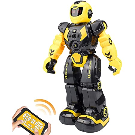 DEERC ロボット おもちゃ 電動ロボット ラジコン 男の子 多機能ロボット プログラム可能 手振り制御 男の子 女の子 子供の日 クリスマスプレゼント 99888-3
