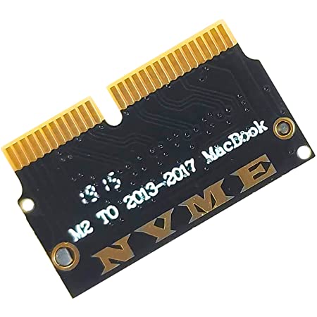 M.2 NVME SSD変換アダプターカード（MacBook Air Pro Retina用（2013-2017年））、NVME/AHCI SSDアップグレードキット（A1465 A1466 A1398 A1502用（2013年初頭のMacBook Proには適合しない）（緑の短いアダプター））