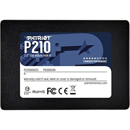 Patriot Memory P210 512GB SATA3 内蔵型SSD 6Gb/s 2.5インチ 7mm P210S512G25 三年保証