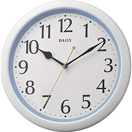 PGONE 掛け時計 おしゃれ 壁掛け時計 クオ—ツ 静音 ブルー 約30cm ホーム ベッドルーム キッチン プレゼント