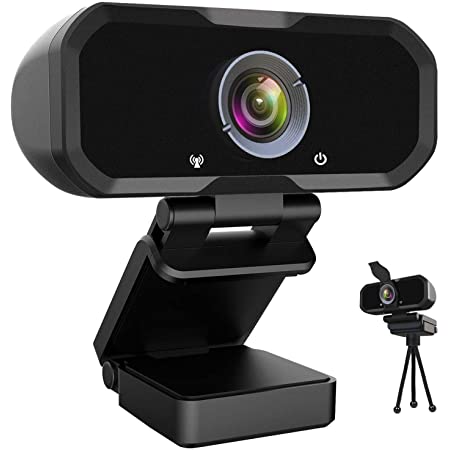 XTU 1080P HD webカメラ マイク内蔵 usb ウェブカメラ 光補正 オンライン授業 在宅勤務 動画配信 ゲーム実況 テレワーク pcカメラ 三脚付き