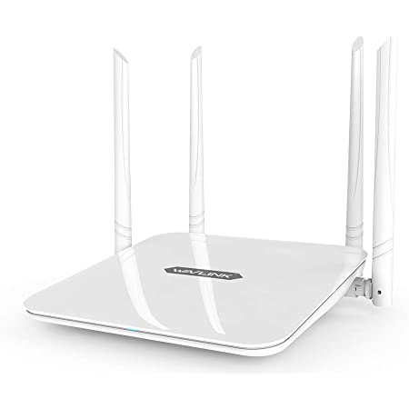 WAVLINK WiFi 無線LAN ルーター 11ac1200 300Mbps+867Mbps 2.4G+5Gデュアルバンド ギガビット wifiルーター WIFI無線LAN親機5dBiアンテナ外付け ホワイト