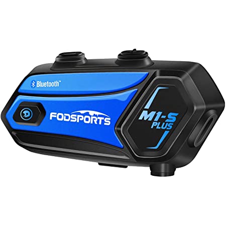 FODSPORTS インカム バイクインカム M1-S Pro 8riders 8人同時通話 bluetooth インターコム ヘッドセット バイク無線機 防水インカム バイク用ヘッドセット 2種類マイク バイク用品 ノイズキャンセル HIFI高音質 長距離通信 日本語取扱 一年品質保証 技術認証済み(一台セット）