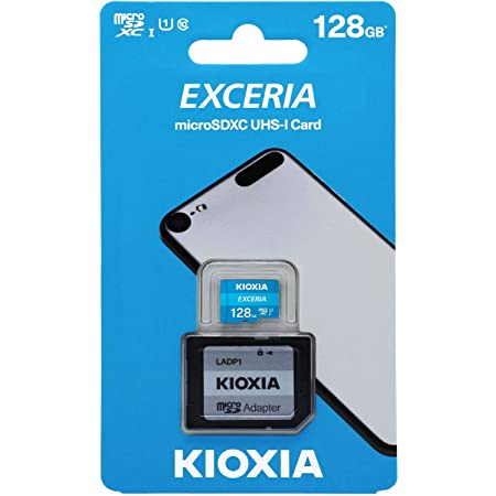 microSDXC 128GB EXCERIA 超高速UHS-I CLASS10 KIOXIA フルHD動画撮影 専用SDアダプター付 [並行輸入品]