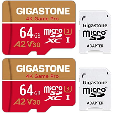 Netac microSD 64GB 最大100MB/s 2枚セット microSDXC UHS-I V30 U3 A1 C10 Full HD Nintendo Switch対応 メーカー正規品認証 – P50064X2