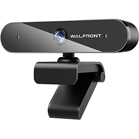 WEBカメラ Walfront ウェブカメラ HD1080P 200万画素 90°広角 パソコンカメラ ワイドサイズ対応 内蔵マイク skype会議用PCカメラ Windows 10/8 / 7 Mac OS X, Youtube, Skype