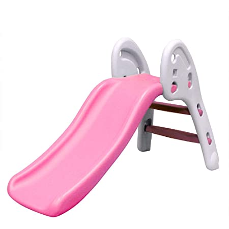 MRG すべり台 折りたたみ 屋内 室内用 耐荷重50kg 選べる6色 スライダー 幼児 滑り台 子ども 遊具 おもちゃ プレゼント ギフト (ピンク)