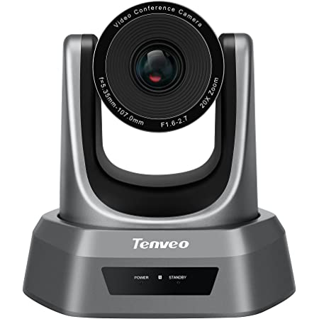 Tenveo NV20U｜web会議カメラ 20倍光学ズーム 1080p ウェブカメラ USB接続 webカメラ 60fps 三脚取付可能 skype用