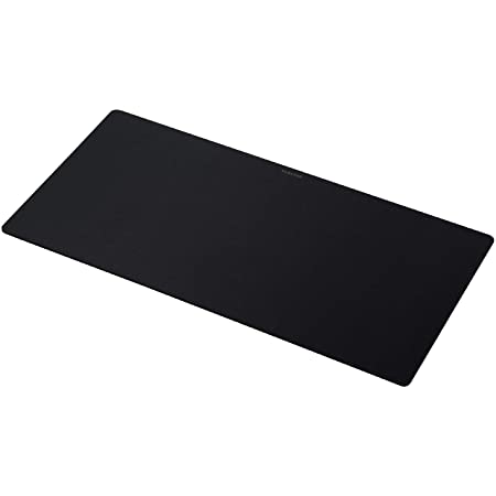 KEVMIYA 人工皮革素材の机のための パッド、90X43X0.2cm、ホームデスクおよびオフィステーブルのための完璧なマット、フィレット付き防水および長方形、両面 (黒＋赤)