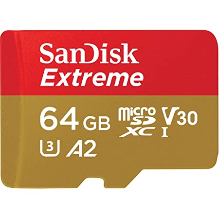 サンディスク microSD 64GB UHS-I U3 V30 書込最大60MB/s Full HD & 4K SanDisk Extreme SDSQXA2-064G-EPK エコパッケージ