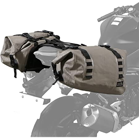 DOPPELGANGER(ドッペルギャンガー) DOPPELGANGER(ドッペルギャンガー) ターポリンツーリングシートバッグ 【キャンプツーリングに必要な防水・大容量・確実な固定】 60L バイク用 ターポリンバッグシリーズ