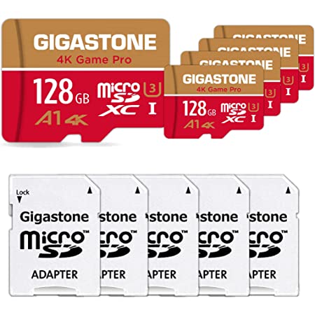 Gigastone Micro SD Card 16GB マイクロSDカード フルHD 10Pack 10個セット 2 SDアダプタ付 2 ミニ収納ケース付 w/adapter and case SDHC U1 C10 85MB/S 高速 micro sd カード Class 10 UHS-I Full HD 動画