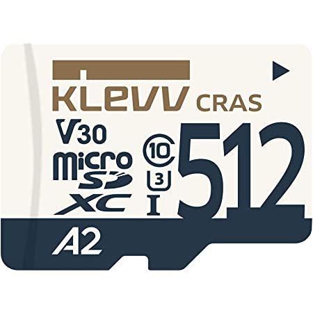 エッセンコアクレブ KLEVV microSDXC 512GB UHS-I U3 V30 A2 最大読込 100MB/s 4K対応 K512GUSD6U3-CA