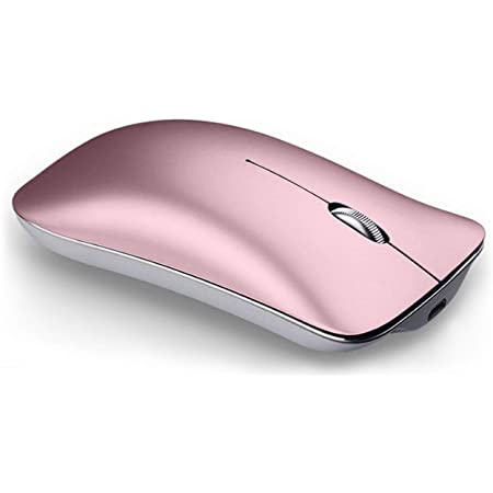 ワイヤレスマウス 超薄型 静音 USB充電式無線 マウス 省エネルギー Bluetooth 2.4GHz トライモード 高精度 持ち運び便利iPad/Mac/Windows/Surface/Microsoft Proに対応（スペースシルバー）