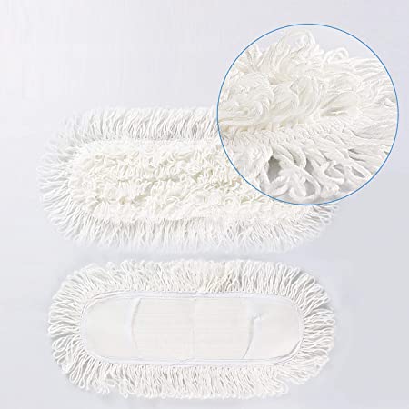 Cleanhome フロアモップ 綿系クロス 2枚セット パッド 取替えクロス 交換パッド フロアワイパー 取替用 水拭き 乾拭き 掃除 雑巾 フローリング 床掃除
