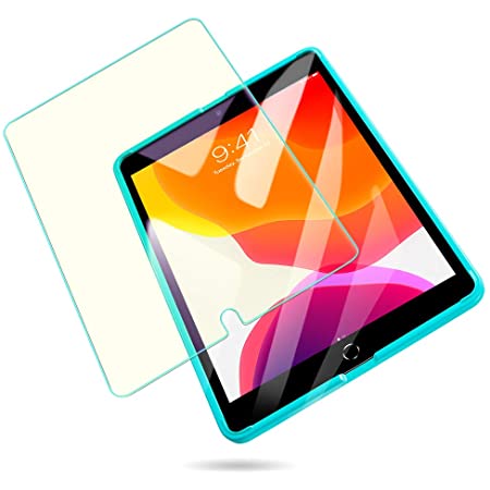 NIMASO ブルーライトカット フィルム iPad 10.2 iPad 第9世代 / 第8世代 / iPad 第7世代 用 強化 ガラス 保護 フイルム ガイド枠付き NTB20F76