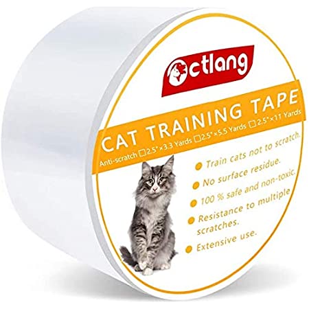 猫爪対策 爪とぎしつけ 引っ掻き傷防止テープ 猫用 壁 家具 ソファー 柱 保護フィルム 養生テープ 6.5CMｘ500CM