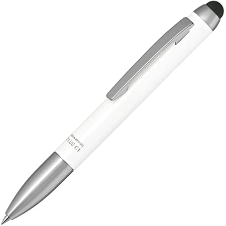 ゼブラ スタイラス C1 ツイスト式 油性ボールペン付 タッチペン0.7mm[ホワイト]+替芯5本 P-ATC1-W+4C-0.7BK-5p 2種6個組み