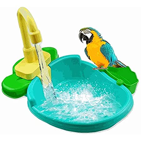 鳥 水浴び容器 バードバスタブ 自動オウム浴場鳥 鳥用水浴び 砂浴び用品 清掃簡単 インコ 文鳥 小鳥用 熱中症 暑さ対策