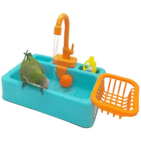 鳥 水浴び容器 バードバスタブ 自動オウム浴場鳥 鳥用水浴び 砂浴び用品 清掃簡単 インコ 文鳥 小鳥用 熱中症 暑さ対策