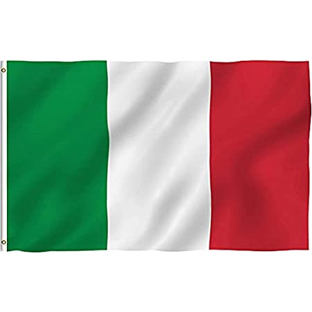 国旗【万国旗・世界の国旗】イタリアの国旗 両面印刷 400Dポリエステル製 運動会 世界 真鍮グロメット付き スポーツ 東京五輪 オリンピック 応援 料理 式典用