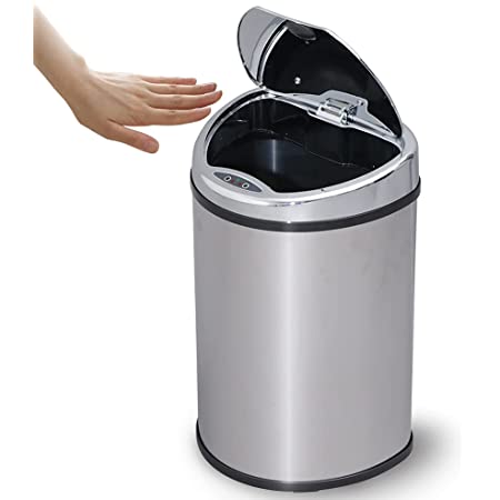 【ひらけ、ゴミ箱】ZitA ジータ ゴミ箱 おしゃれ 45リットル ダストボックス 自動 自動ゴミ箱 センサー (ホワイト)
