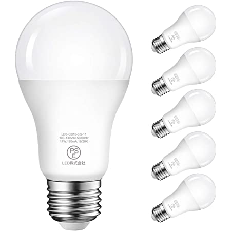 LED電球 E26口金 100W形相当 12W 1450ルーメン 【改良版】一般電球 広配光タイプ 密閉器具対応 断熱材施工器具対応 省エネ セット 6個入り 電球色