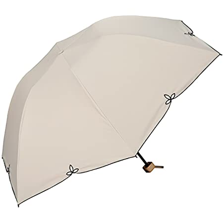 折りたたみ傘 晴雨兼用傘 UVカット 遮光 北欧 軽量 超撥水加工 ブルー ホワイト レディース (裾ギンガム)