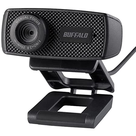 エレコム Webカメラ 会議用カメラ 200万画素 マニュアルフォーカス Full HD1920×1080ピクセル USB2.0(タイプAオス) 内蔵マイク付 簡易パッケージ WEBCAM-102BK ブラック