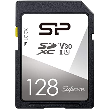 シリコンパワー SDカード 128GB UHS-I U3 V30 4K 対応 Class10 最大転送速度 100MB/s 5年保証 SP128GBSDXCV3V10