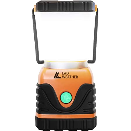 [ラドウェザー] LEDランタン 1000ルーメン 電池式 防滴 防塵 滑り止め キャンプ アウトドア 災害 防災 (オレンジ)